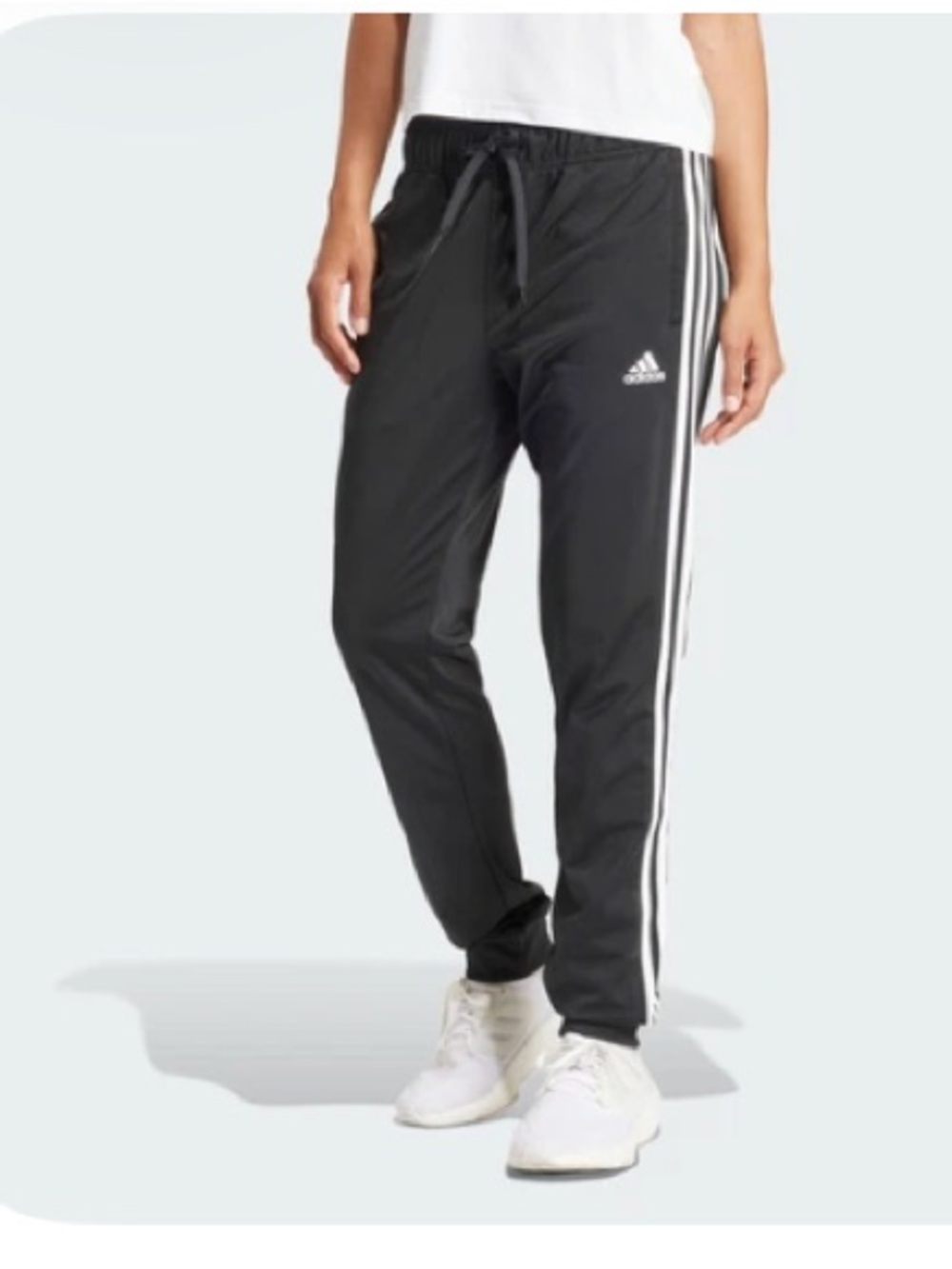 adidas Black Athletic Pants with Subtle Logo